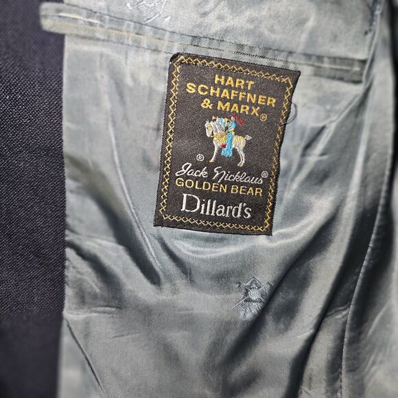 Hart Schaffner Marx Jack Nicklaus Golden Bear Blazer Size 42R Sports Coat Blue - Picture 6 of 16